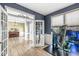 Inviting office space with neutral color scheme, natural light, with desk, chair, and decor perfect for work from home at 9037 Carnation Dr, Noblesville, IN 46060