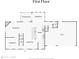 Floor plan of the home's first floor at 10455 Courageous Dr, Indianapolis, IN 46236