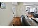 Open-concept living room flows into the kitchen and dining area, creating an ideal space at 10688 Ashview Dr, Fishers, IN 46038