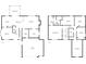 Complete home floor plan highlighting both the first and second floor layouts at 11141 Saybrook Ct, Fishers, IN 46037