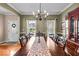 Traditional dining room with views of the front yard at 11438 Montoya Dr, Zionsville, IN 46077
