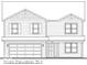 Front elevation of a two-story home with siding and a two-car garage at 1216 Mcbride St, Greenfield, IN 46140