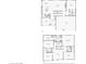 Two-story floor plan featuring bedrooms, bathrooms, kitchen, dining room, living room, study and a garage at 16112 Lavina Ln, Fishers, IN 46040