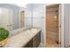 Bathroom featuring a sink and a shower at 2006 Creek Bank Dr, Columbus, IN 47201