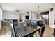 Open concept living area with an eat-in kitchen, lovely flooring, and a large living space at 2972 W Patchwork Dr, Monrovia, IN 46157