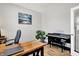 Cozy office featuring a workspace, piano, and a calming aesthetic for optimal productivity at 2972 W Patchwork Dr, Monrovia, IN 46157