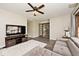 Inviting living room with comfortable seating, television, and french doors at 312 S Center St, Plainfield, IN 46168