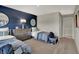 Comfortable bedroom with two beds, contemporary decor, and plenty of space for relaxation at 3932 Andean Ct, Bargersville, IN 46106