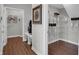 Well-organized mudroom with wire shelving and room for storage at 5163 Nettleton Way, Avon, IN 46123