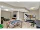 Finished basement with a foosball table, treadmill and television, perfect for entertainment and fitness at 5255 Apache Moon, Carmel, IN 46033