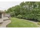 Backyard with a well-manicured lawn and scenic water views at 5499 Steven Dr, Greenwood, IN 46142
