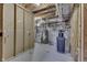 Unfinished basement with exposed ceiling and mechanical equipment at 5499 Steven Dr, Greenwood, IN 46142