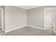 Spacious bedroom with neutral carpet, ready to customize, and an open doorway at 5518 Wood Spring Ln, McCordsville, IN 46055