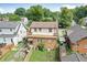 Aerial view of home with brick and siding exterior at 6051 Lowell Ave, Indianapolis, IN 46219