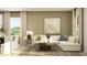 Sunlit living room featuring a large sectional sofa and stylish decor, creating a warm and inviting atmosphere at 624 Bridgeman Rd, Avon, IN 46123