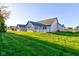 Expansive backyard and patio, ideal for outdoor activities and serene relaxation at 710 Monarch Ln, Lebanon, IN 46052