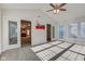 Versatile sunroom with sliding glass doors and abundant natural light at 710 Monarch Ln, Lebanon, IN 46052