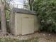 An outdoor storage shed for tools, equipment, or lawn care items at 7216 N Parker Ave, Indianapolis, IN 46240