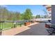 Spacious deck area with lovely green landscape views at 7310 W 100 N, Greenfield, IN 46140