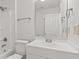 Bathroom with a tub-shower combo and a vanity with a large mirror at 8720 Yardley Ct # 100, Indianapolis, IN 46268