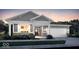 Charming single-Gathering home featuring a welcoming porch, gray siding, brick accents, and a two-car garage at 9341 Corbett Dr, McCordsville, IN 46055