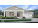 Charming single-story home featuring a brick facade, covered entry, and an attached two-car garage at 9386 Abner St, McCordsville, IN 46055