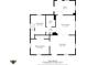 Layout of the first floor featuring two bedrooms, bath, eat-in kitchen, utility, and living room at 997 Yandes St, Franklin, IN 46131