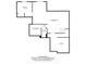 A detailed floor plan of a home's lower level, outlining room dimensions, layout, and total square footage at 1013 Domino Dr, Carmel, IN 46032