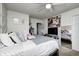 Bright bedroom with a decorative wall display and ample natural light at 11419 Pegasus Dr, Noblesville, IN 46060