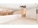 Spacious bonus room with neutral walls, plush carpet, recessed lighting, and a ceiling fan at 12092 Sugar Creek Rd, Noblesville, IN 46060