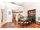 The formal dining area features an open floor plan flowing into the kitchen and views of the backyard at 12092 Sugar Creek Rd, Noblesville, IN 46060