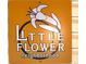 Community sign reads: Little Flower neighborhood at 1309 N Colorado Ave, Indianapolis, IN 46201