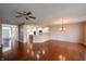 Bright and open living room connected to the kitchen for easy entertaining and Gathering time at 16156 Oliver St, Fishers, IN 46037