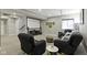 Finished basement living room has theater screen, comfortable seating, and recessed lighting at 16305 Kenora N Ln, Fortville, IN 46040