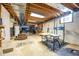 Unfinished basement area with painted walls, concrete floors, and exposed ceiling at 171 Williams Trce, Plainfield, IN 46168