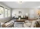 Bright living room with large windows, modern furniture, and stylish decor at 1903 Danbury Dr, Indianapolis, IN 46231