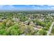 Lush neighborhood with mature trees, well-maintained homes, and blue skies in the background at 1964 Mann Dr, Beech Grove, IN 46107