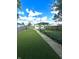 Backyard featuring artificial turf and pergola at 2119 S Garfield Dr, Indianapolis, IN 46203