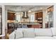 Spacious kitchen boasts granite countertops, stainless steel appliances, and a large island with seating at 2377 Finchley Rd, Carmel, IN 46032