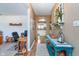 Inviting hallway showcasing decorative touches and an open view into the kitchen at 417 W Ash St, Jamestown, IN 46147
