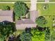Birds-eye view of the property displaying its landscaping, driveway, and proximity to neighboring houses at 4611 29Th St, Columbus, IN 47203