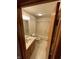 Bathroom featuring a single sink vanity, toilet, and shower/tub combo at 4611 29Th St, Columbus, IN 47203