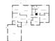 Detailed floor plan showcasing the layout of the home with labeled rooms and dimensions at 4611 29Th St, Columbus, IN 47203