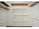 Walk-in closet featuring adjustable shelving at 5177 Fairway Dr, Avon, IN 46123
