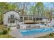 Inviting backyard features a pristine pool and ample seating area at 5190 Potters Pike, Indianapolis, IN 46234