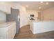 Modern kitchen with stainless steel appliances and central island at 5204 Cartland Dr, Indianapolis, IN 46239