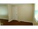 Inviting bedroom with smooth walls, hard surface flooring, and an closet at 5415 Wagon Wheel Trl, Indianapolis, IN 46237