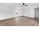 Spacious bedroom features clean white walls and wood-look flooring at 555 S Auburn St, Indianapolis, IN 46241
