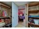 Spacious basement area with ample storage and shelving at 5750 W 650 N, Thorntown, IN 46071