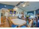 Dining room features an open concept with hardwood floors and traditional decor at 5750 W 650 N, Thorntown, IN 46071